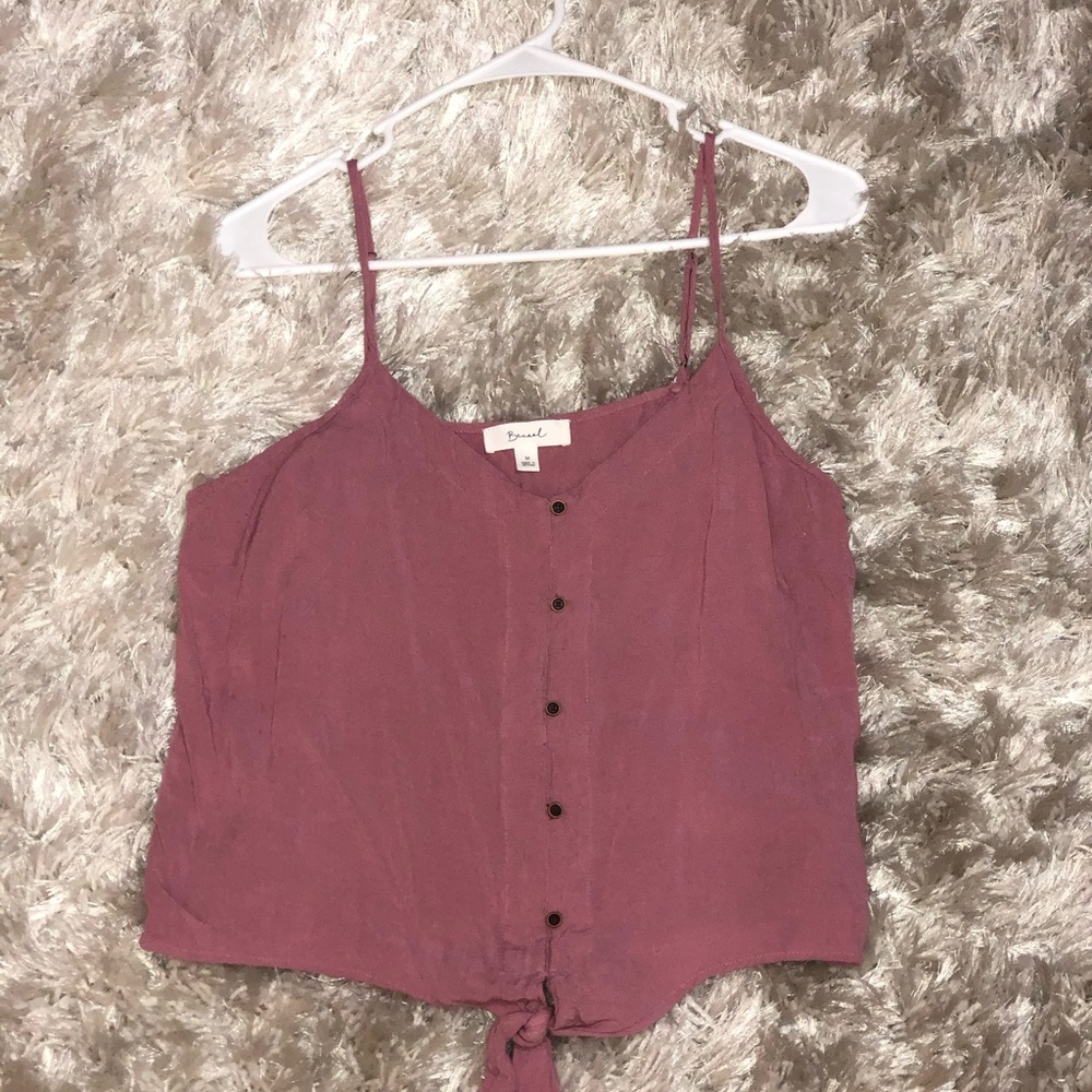 Light Pink Becaal Button Down Tank Top